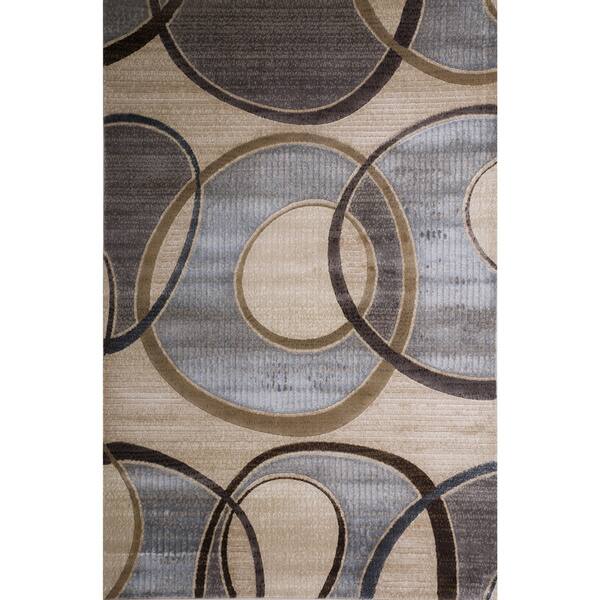 Christopher Knight Home Weslyn Abrielle Blue/Gold Geometric Rug Bed