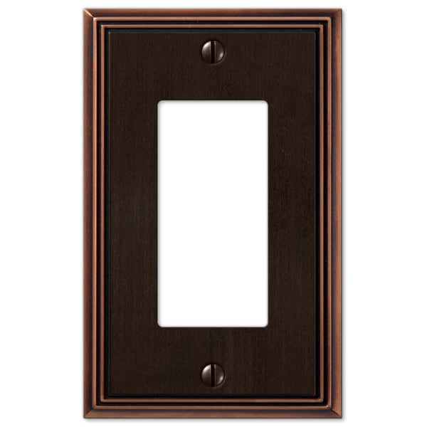 Amertac 77RDB 1 Rocker Aged Bronze Cast Metal Wallplate