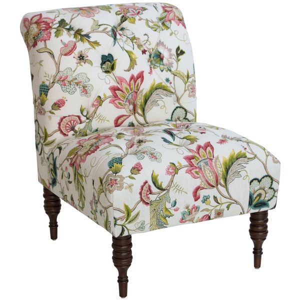 Skyline Furniture Floral Tufted Chair - Free Shipping Today - Overstock ...