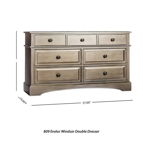 Evolur Double Drawers Dresser