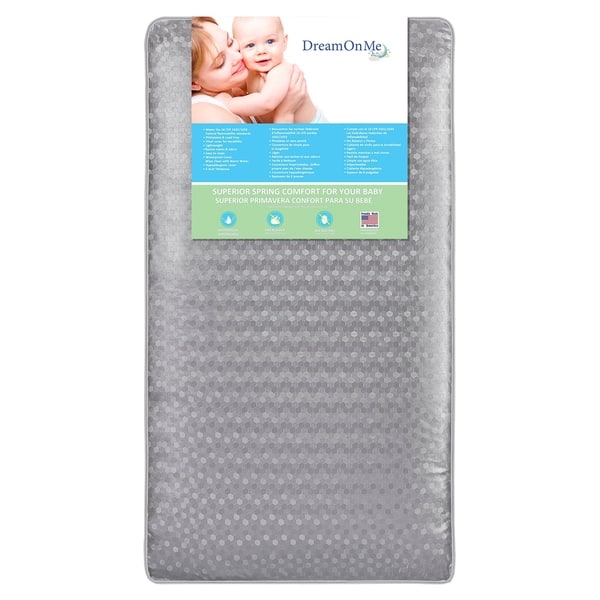 slide 2 of 4, Dream On Me Superior Slumber 6"112 Coil Spring Crib and Toddler Bed Mattress