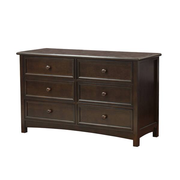 slide 1 of 1, Mia Moda Peyton Espresso Wood Double Dresser