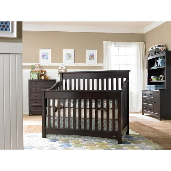 slide 2 of 4, Evolur Avery 5-in-1 LifeStyle Convertible Crib - Brown