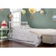 preview thumbnail 4 of 3, Dream On Me Milano Grey Wood 5-in-1 Convertible Crib