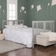 preview thumbnail 5 of 3, Dream On Me Havana White and Grey 5-in-1 Convertible Crib