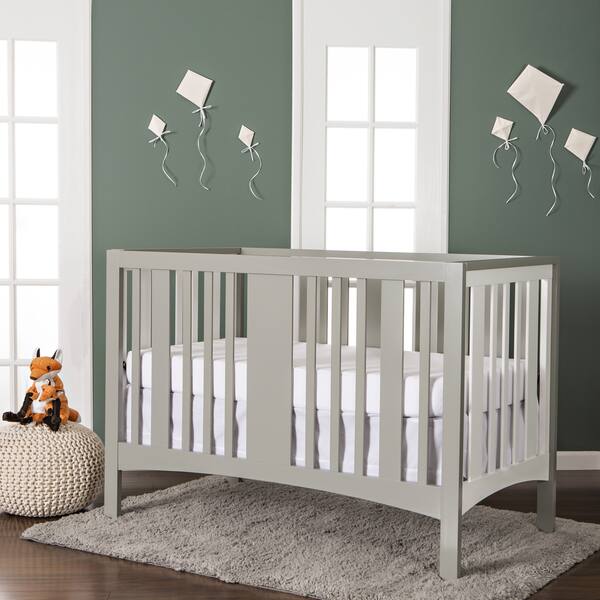 slide 2 of 5, Dream On Me Havana White and Grey 5-in-1 Convertible Crib