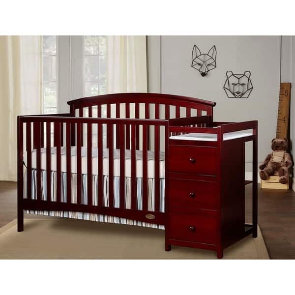 slide 2 of 6, Dream On Me Niko, 5 in 1 Convertible Crib with Changer