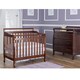 preview thumbnail 1 of 3, Dream on Me 4-in-1 Mini Convertible Crib - Brown