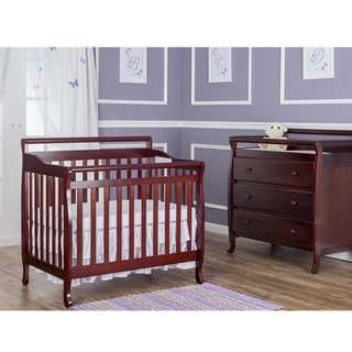 Dream on Me Cherry-finish Wood 4-in-1 Mini Convertible Crib - Brown