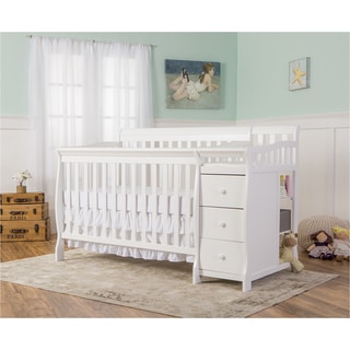 Dream On Me 5-in-1 Brody White Convertible Crib with Changer