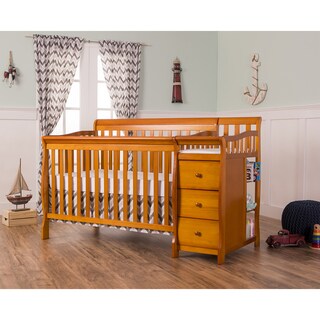 Dream on Me Oak Wood 5-in-1 Brody Convertible Crib