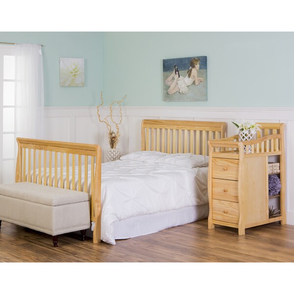 brody 5 in 1 convertible crib with changer