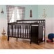 preview thumbnail 1 of 3, Dream On Me 5-in-1 Brody Black Convertible Crib with Changer