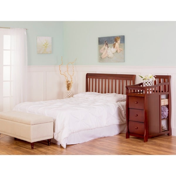 dream on me niko 5 in 1 convertible crib with changer