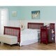 preview thumbnail 4 of 3, Dream On Me 5-in-1 Brody Cherry Convertible Crib with Changer