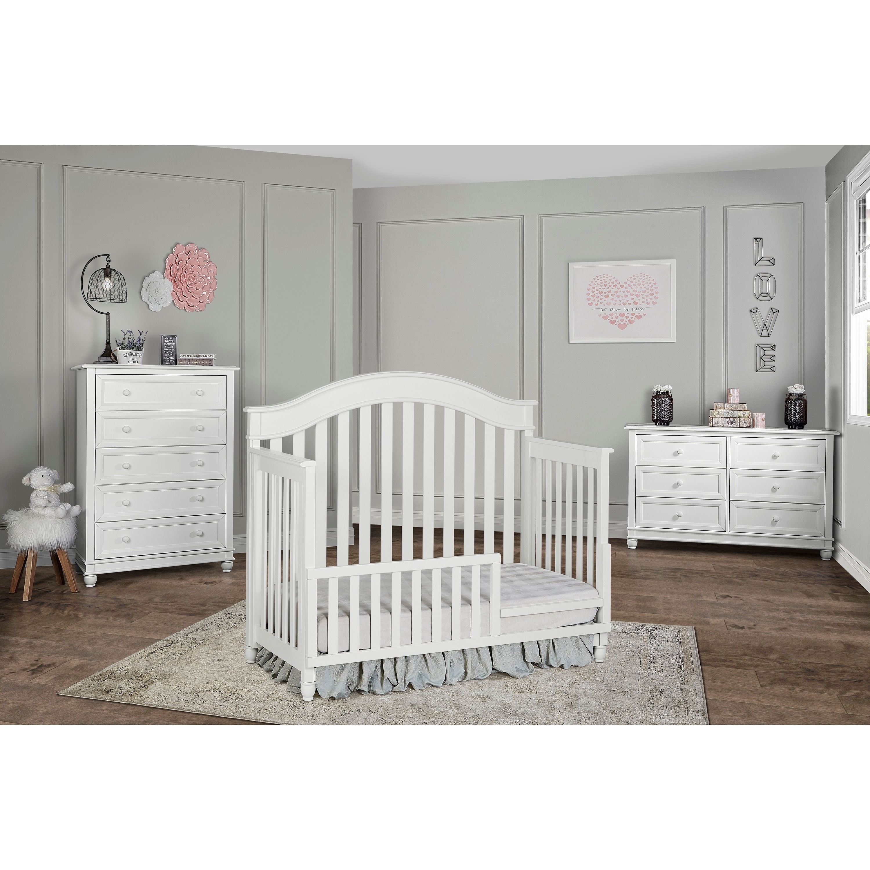 Shop Evolur Hampton 5 In 1 Lifestyle Convertible Crib Overstock