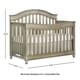 preview thumbnail 6 of 4, Evolur Hampton 5 in 1 LifeStyle Convertible Crib