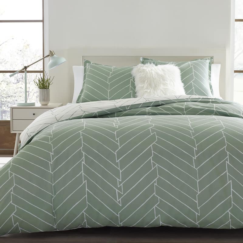 Carson Carrington Bramming Green Cotton Comforter Set - Full - Queen