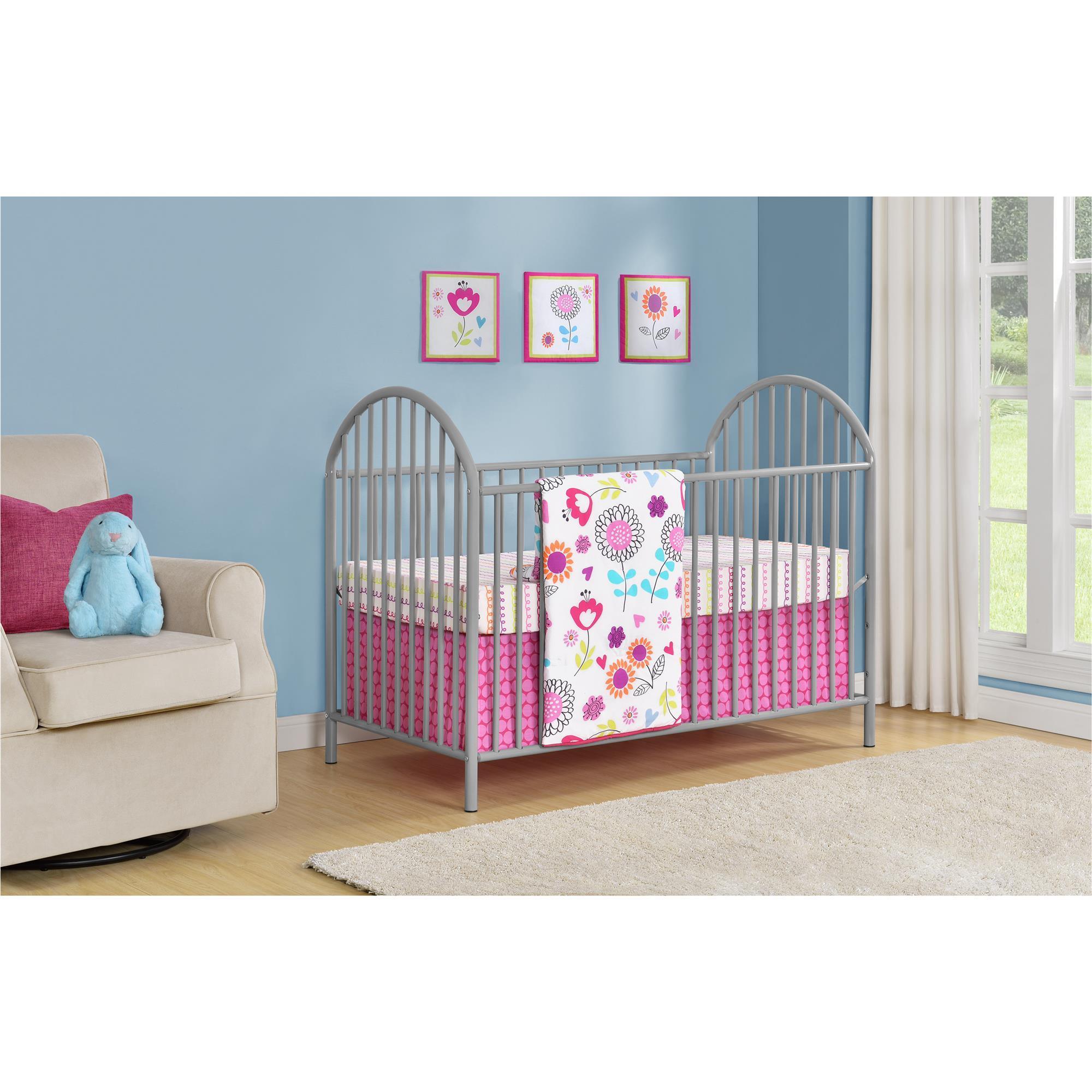 Shop Altra Prism Soft Grey Metal Crib By Cosco Overstock 11952281