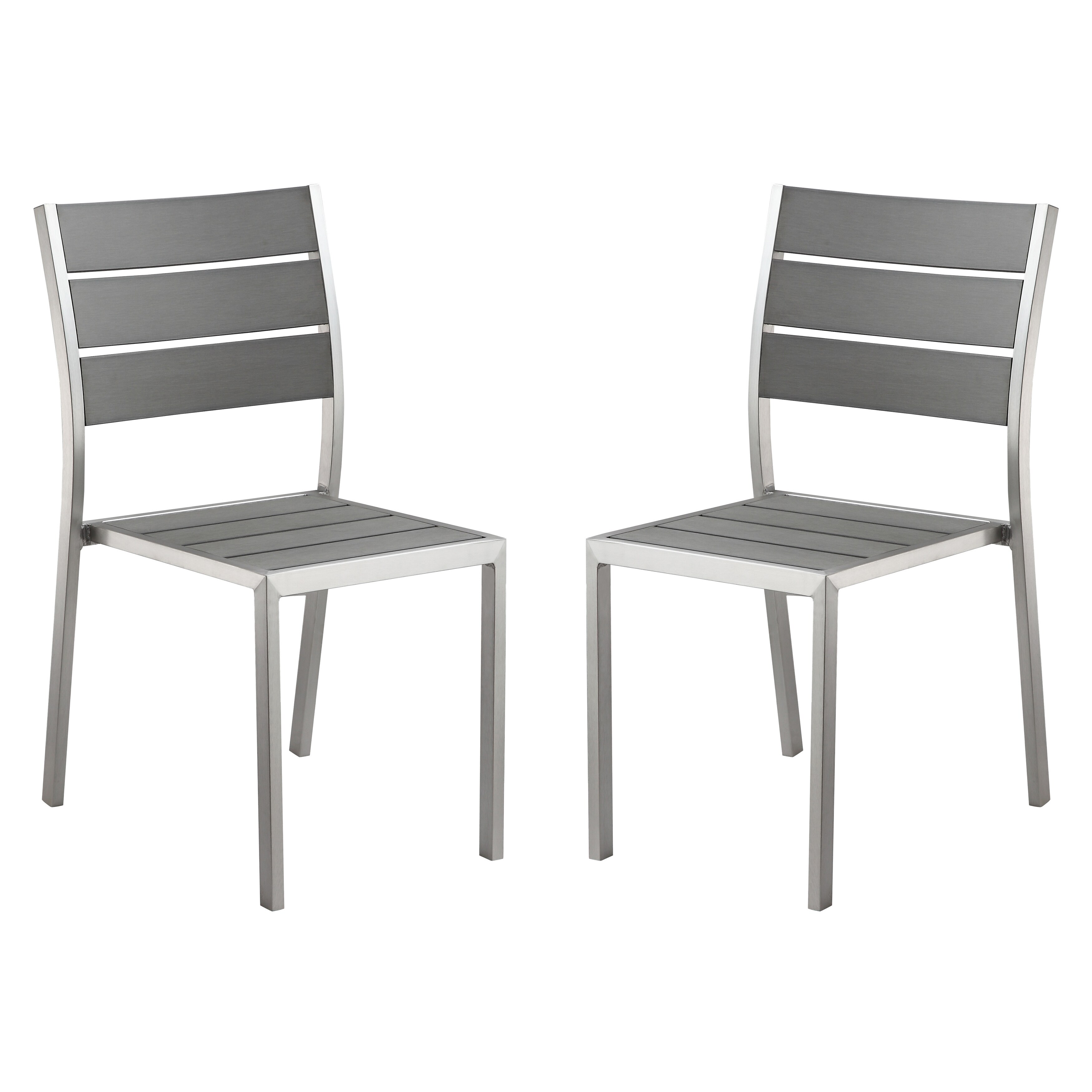 White Aprylle Aluminium Outdoor Dining Chairs (Set Of 4) atelieryuwa