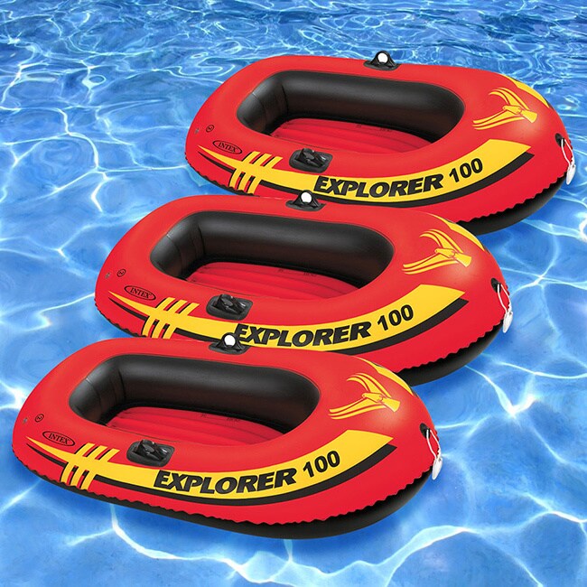 Intex Explorer 100 Inflatable Boats Set Of 3 Overstock
