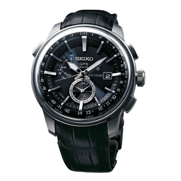 Shop Seiko Men's Astron Black Watch - Free Shipping Today - Overstock ...