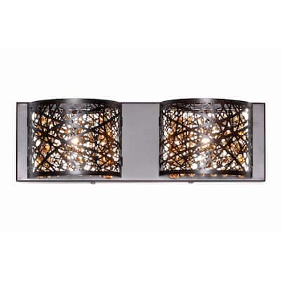 Inca Bronze 2-light Bath Vanity