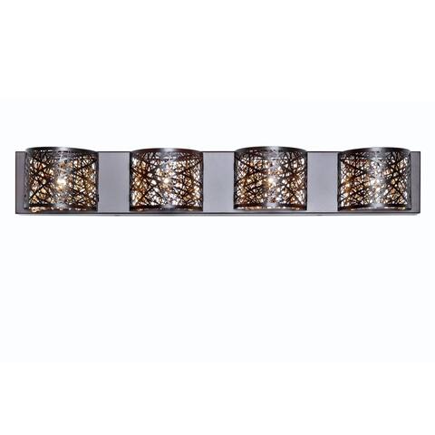 Inca Steel Four-light Bath Vanity