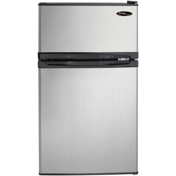 Danby Designer Black 3.1-cubic-foot Compact Dual-Door Refrigerator/Freezer