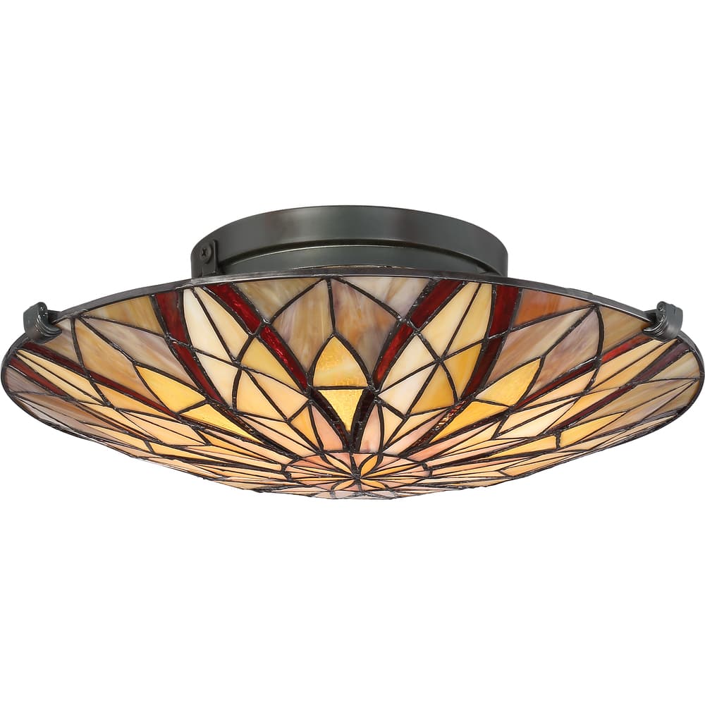 Copper Grove Haatou Tiffany-style Flush Mount Light Fixture