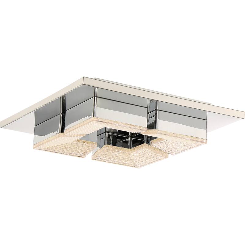 Quoizel Platinum Collection Lunette Polished Chrome Flush-mount Fixture - Silver