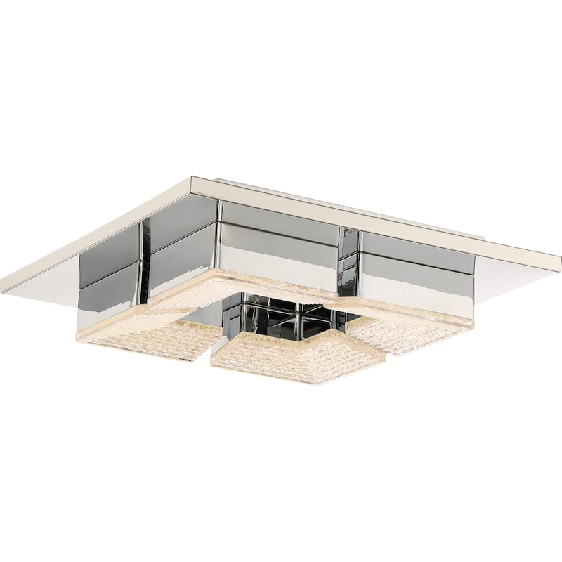 Quoizel Platinum Collection Lunette Polished Chrome Flush-mount Fixture - Silver