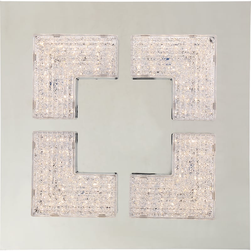 Quoizel Platinum Collection Lunette Polished Chrome Flush-mount Fixture - Silver