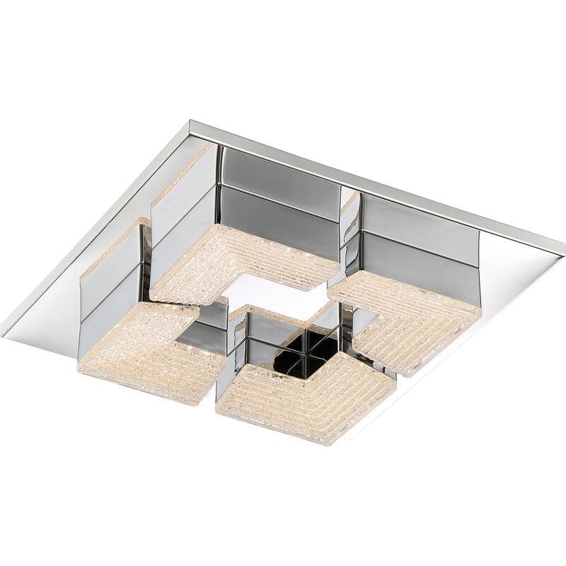 Quoizel Platinum Collection Lunette Polished Chrome Flush-mount Fixture - Silver