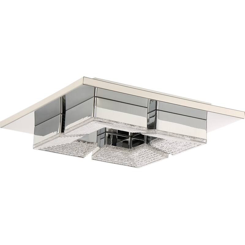 Quoizel Platinum Collection Lunette Polished Chrome Flush-mount Fixture - Silver