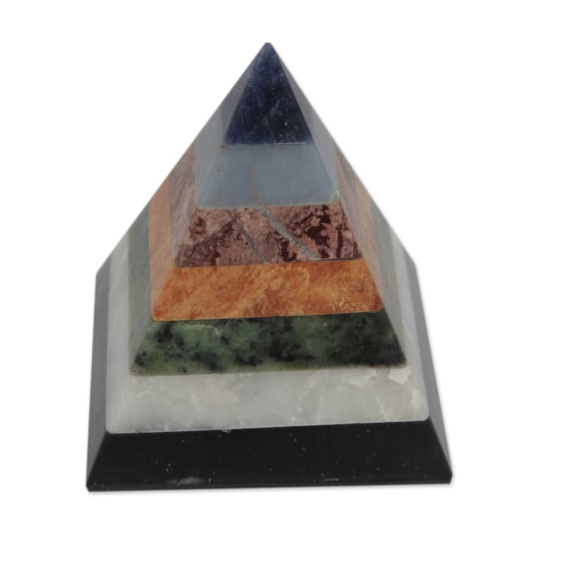 Handmade Positive Spirituality Gemstone Sculpture (Peru)