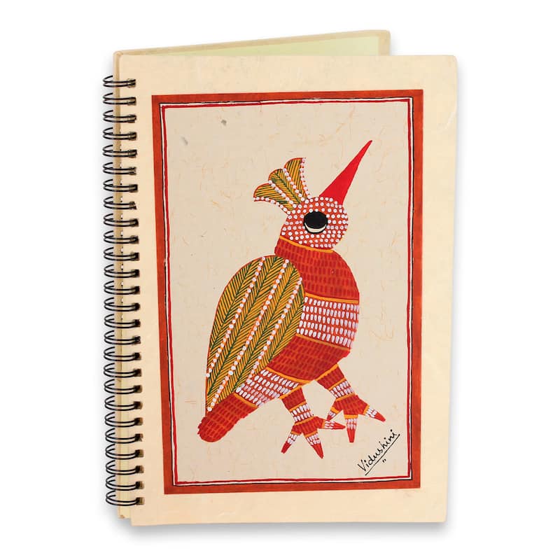 Handmade Paper 'Baby Bird' Journal (India)