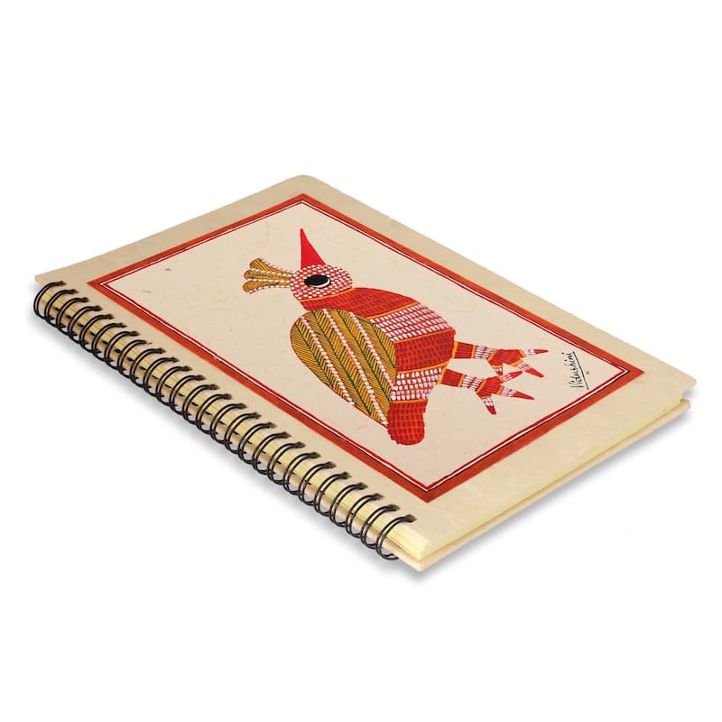 Handmade Paper 'Baby Bird' Journal (India)