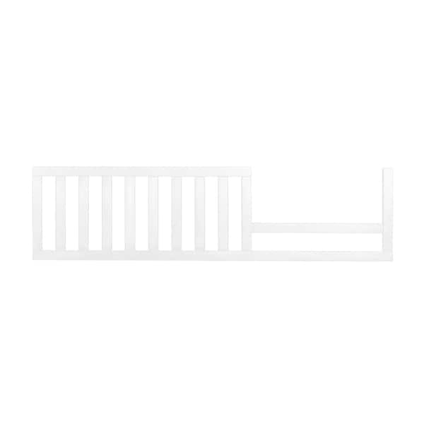 slide 1 of 1, Mia Moda White Wood Universal Convertible Crib Guard Rail