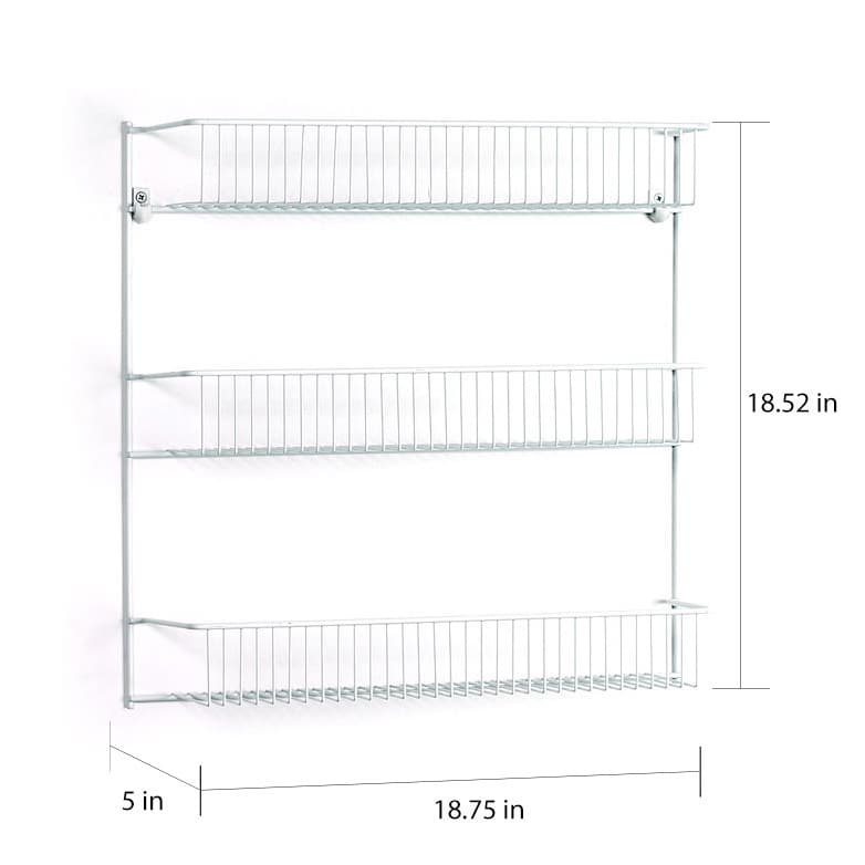 ClosetMaid 804400 White 72 H x 19 W 8-Tier Wall Mounted Storage Rack 