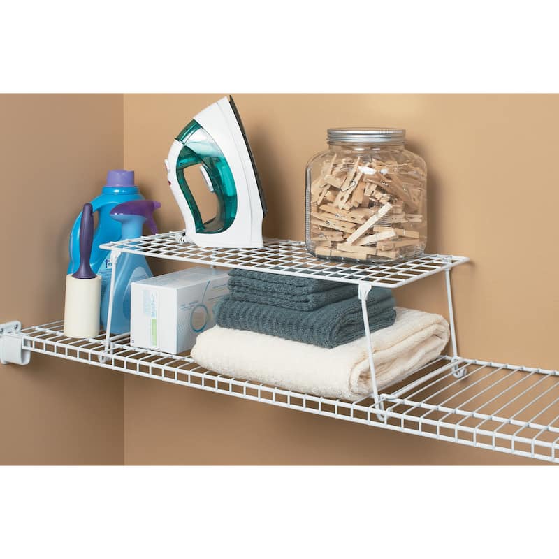 ClosetMaid Stack and Hang White Stainless Steel Shelf