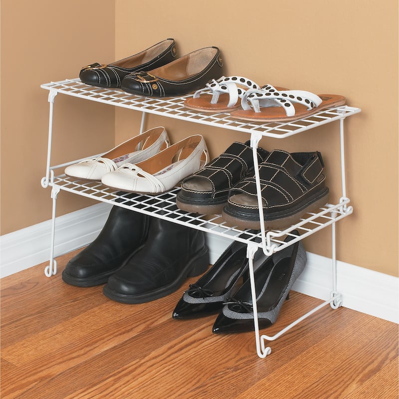 ClosetMaid Stack and Hang White Stainless Steel Shelf