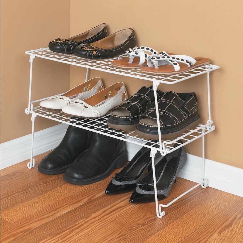 ClosetMaid Stack and Hang White Stainless Steel Shelf
