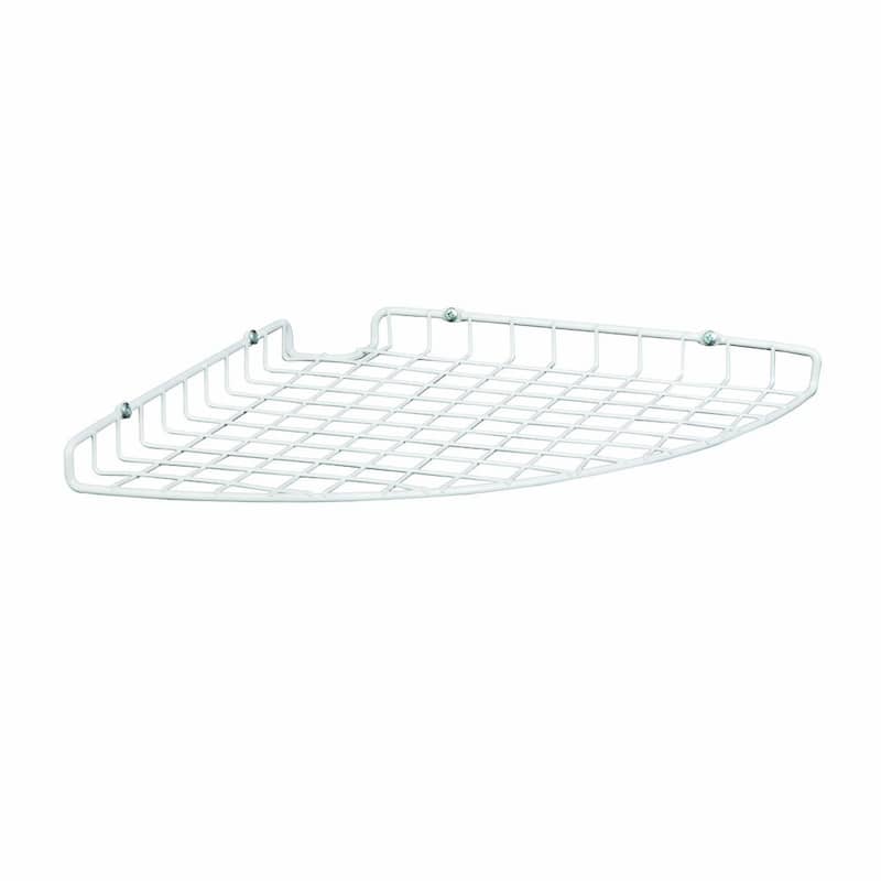 ClosetMaid White Steel Corner Shelf Organizer