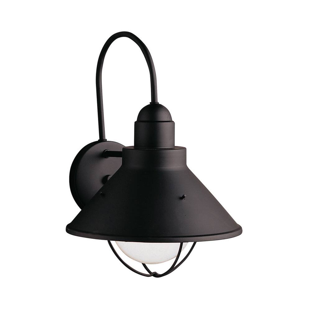 Kichler Lighting Seaside Collection 1-light Black Outdoor Wall Lantern