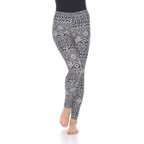 White Mark Women's Printed One Size Fits Most Leggings