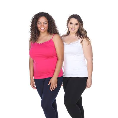 White Mark Women's Plus Size Tank Tops (Set of 2)