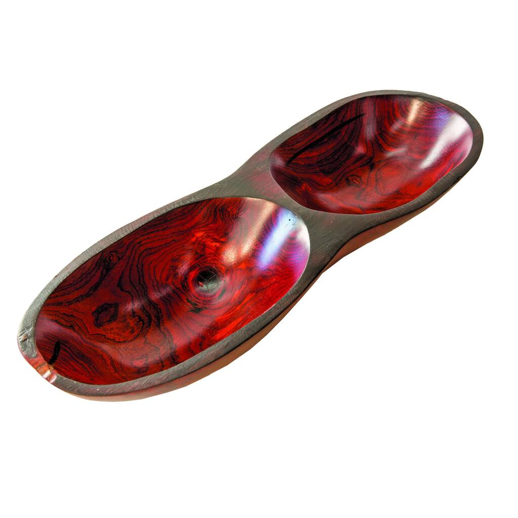 Cocobolo Decorative Double Socket Bowl (Nicaragua)