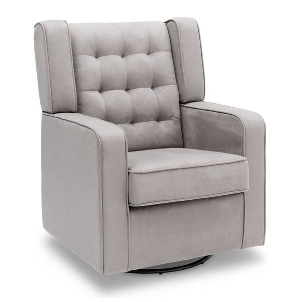 delta children upholstered swivel glider chair