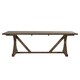 preview thumbnail 5 of 8, Paloma Rustic Reclaimed Wood Trestle Farm Table by iNSPIRE Q Artisan